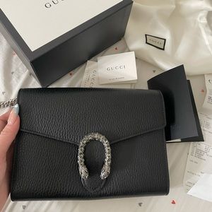 Gucci Dionysus Leather Mini Chain Bag